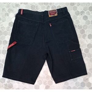 Vtg Y2K Paco Jean Sport Shorts cargo  Mens Size 38" Black Baggy Hip Hop Skater